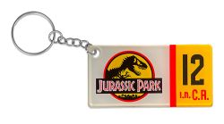 Jurassic Park License Plate Keychain